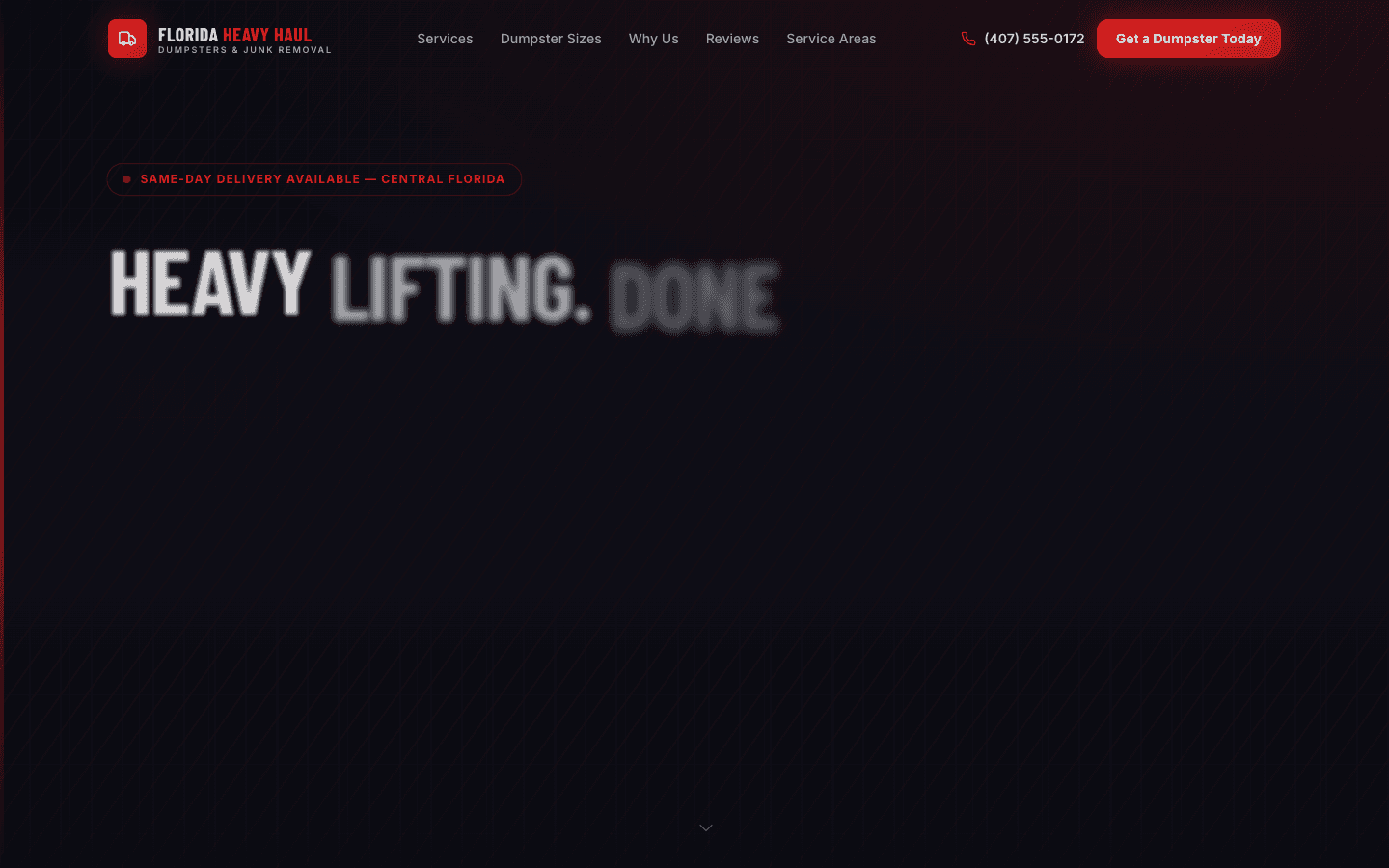 Florida Heavy Haul website screenshot